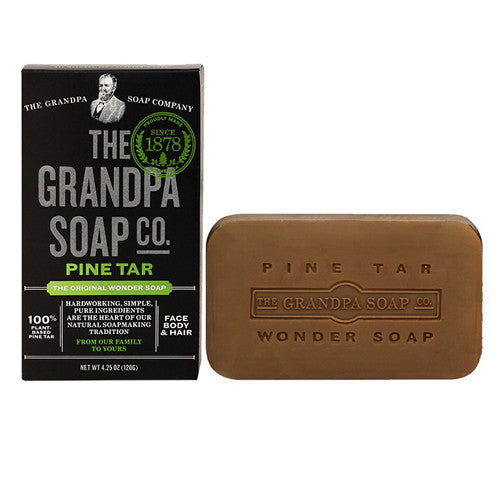 Grandpas Pine Tar Bath Bar Soap, 4.25 Oz
